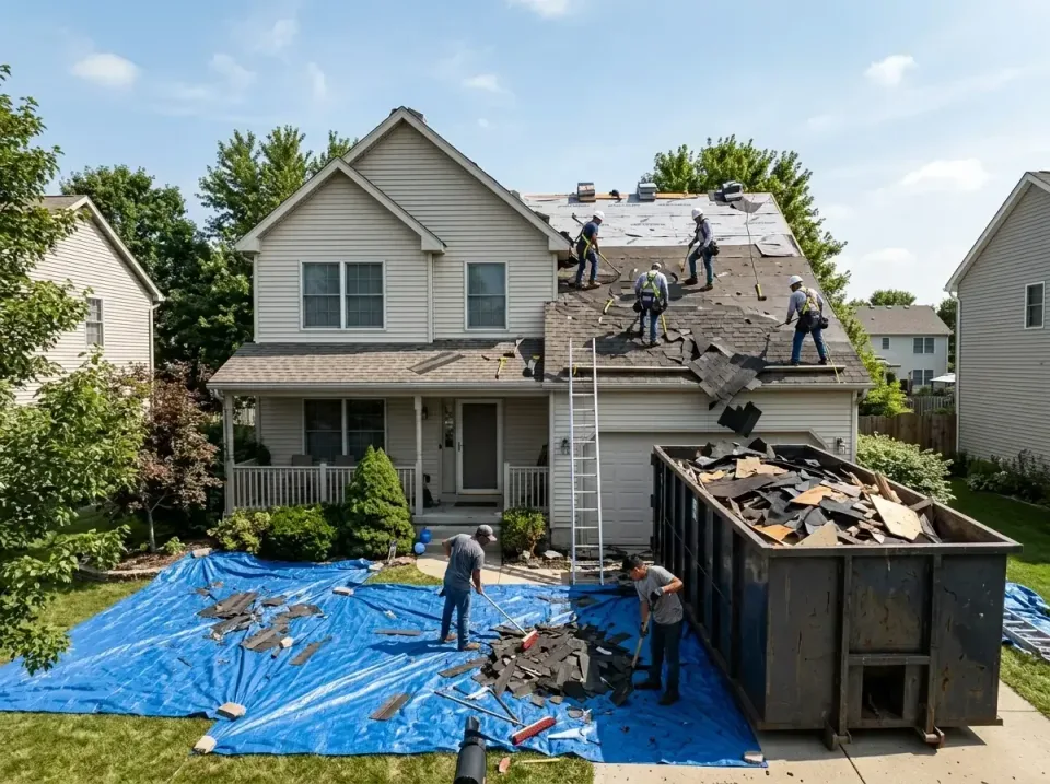 roof-replacement-debris-remova-004 — frequently asked questions, Cheapest Dumpster Rentals in Spirit Lake, IA